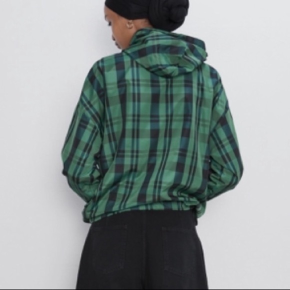 NWT Zara plaid hooded jacket - Picture 5 of 8
